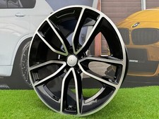 4 x 22 Inch 5x112 AMG Style Black Polished Wheels: Fits For Mercedes-Benz