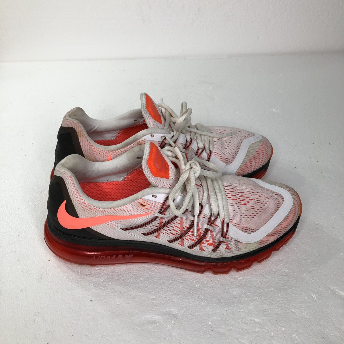 2014 Nike Air Max Bright Crimson 698902-106 Running Shoes Sneakers Size