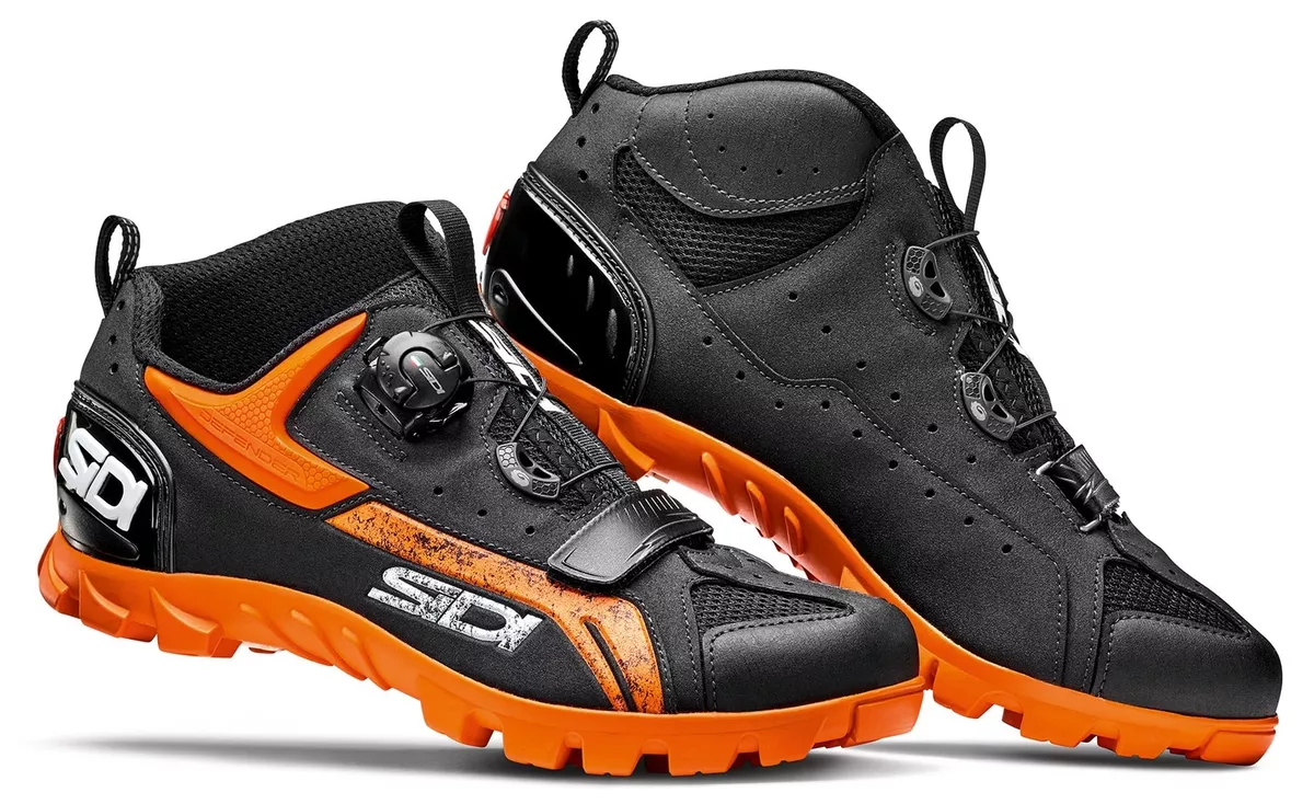 Sidi Defender Men s Mountain Bike Shoes Black Orange M41 eBay