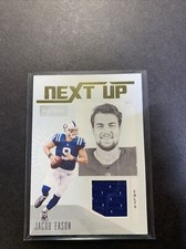 2020 PANINI PLAYBOOK JACOB EASON NEXT UP RELIC JERSEY ROOKIE CARD COLTS RC