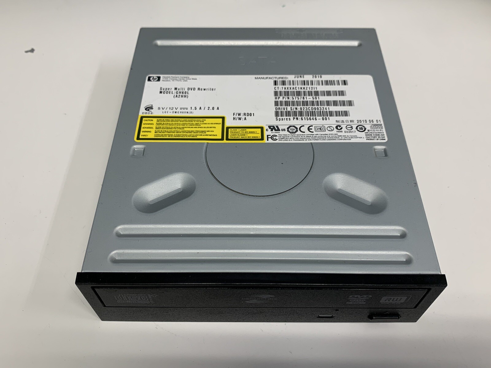 HP GH60L (A2HH) Super Multi DVD Rewriter P/N 575781501 615646001 eBay