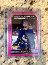 2021 o-pee-chee hockey Pink Kyle Burroughs Vancouver Canucks Rookie Card 