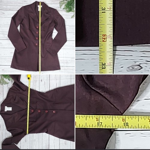 Wrapper 2 Piece Button Career Blazer & Skirt Set - Picture 10 of 16