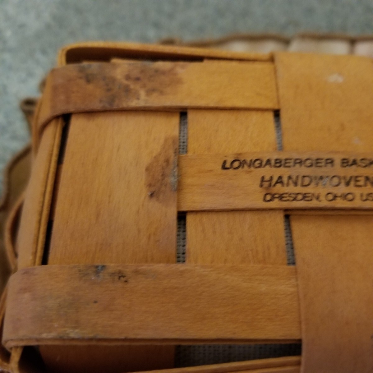 1997 Vintage Longaberger Basket 11.5”x 5 1/2”x 3 With Insert