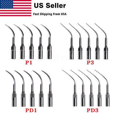 5pcs Dental Ultrasonic perio Scaler tips scaling fit EMS Woodpecker handpiece OR