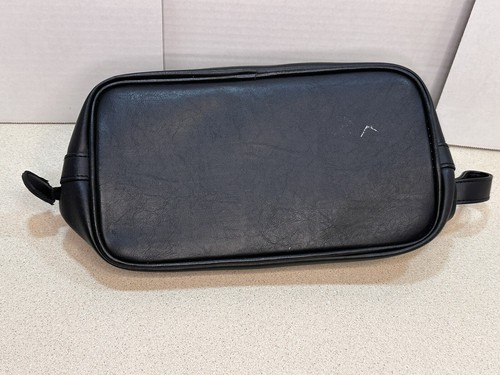 Nuevo bolso de tocador negro de cuero para hombre England Patriots - Imagen 4 de 6