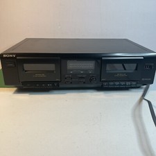 Sony TC-WE305 Dolby Stereo Dual Cassette Tape Deck, Parts Or Repair Very Clean
