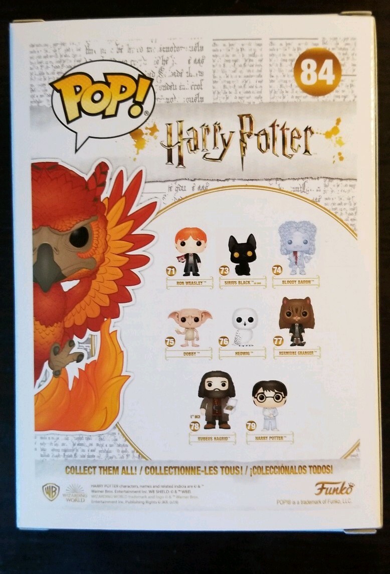 Funko Pop Fawkes Flocked #84 Harry Potter SDCC Exclusive | eBay