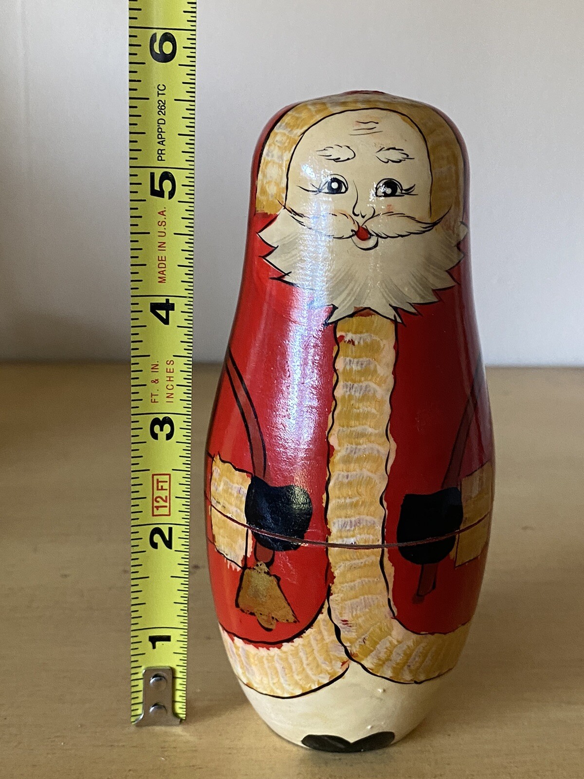 Santa Nesting Dolls Set of 5 pc Matryoshka Doll Santa Claus Figurines