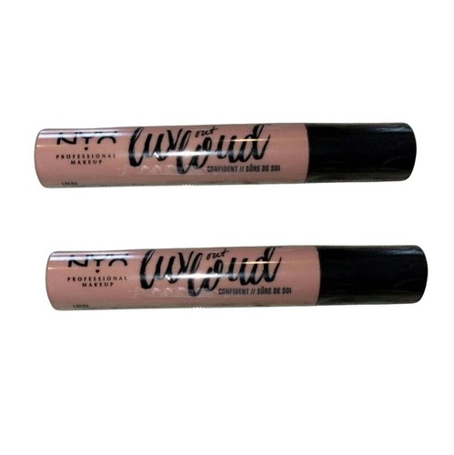 Pack of 2 NYX Luv Out Loud Cream Lipstick, Confident LOL06 - Picture 2 of 5