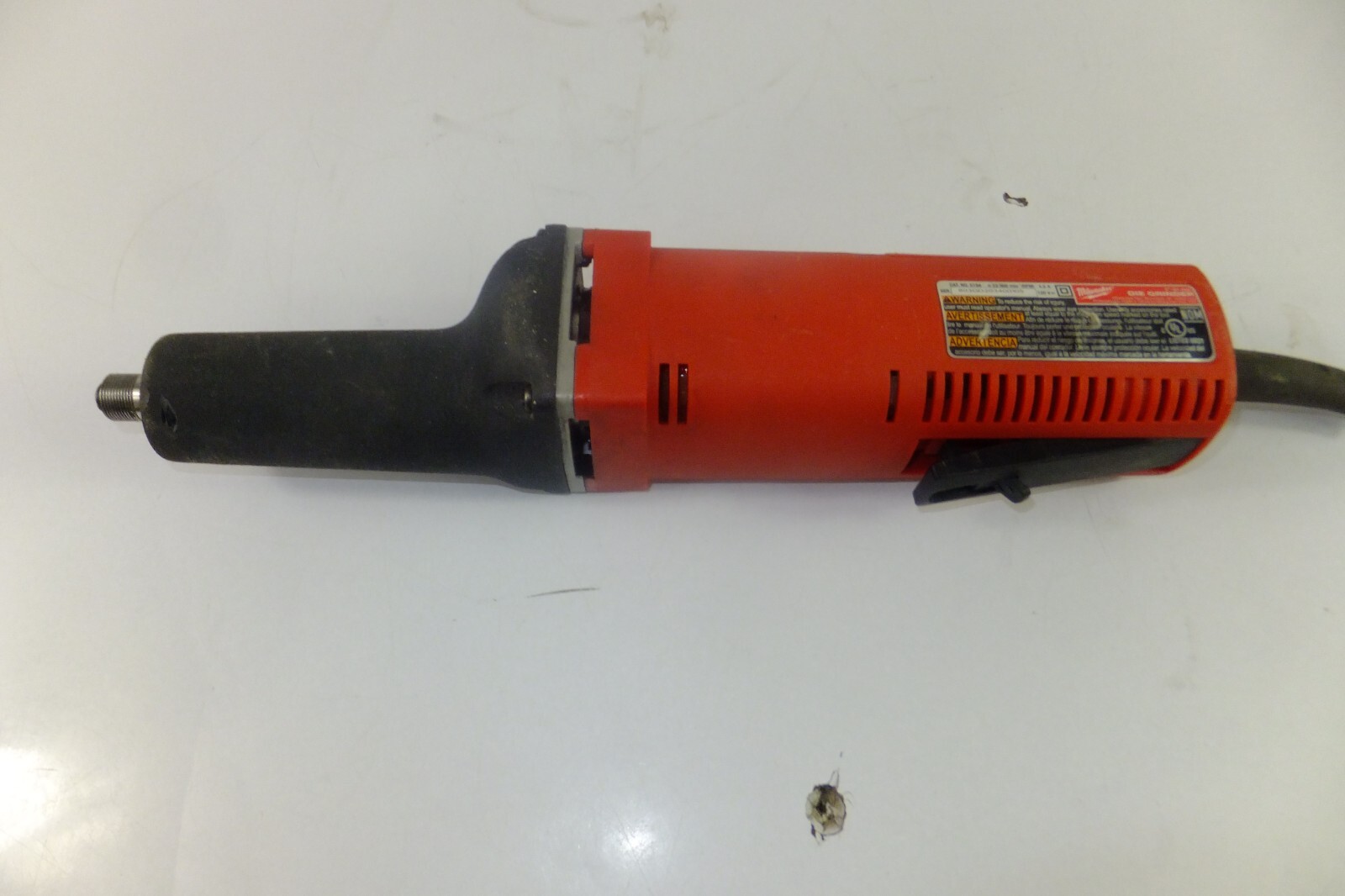 Milwaukee No. 5194 2" Die Grinder Missing Die Grinder Collet Nut Runs