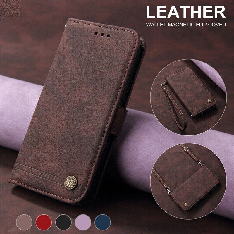 Skin Leather Wallet Phone Case For iPhone 17 16 15 14 13 11 12 Pro Max 7 8 SE XR - Image 2 of 4