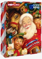 Christmas Jigsaw Puzzle 1000 Piece Santa Claus Elf Reindeer Tree Present Gift