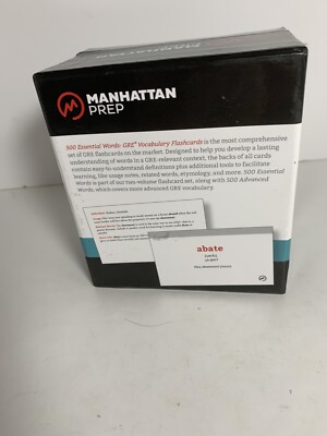 Manhattan Prep GRE Vocabulary Flash Cards 3rd Edition | eBay
