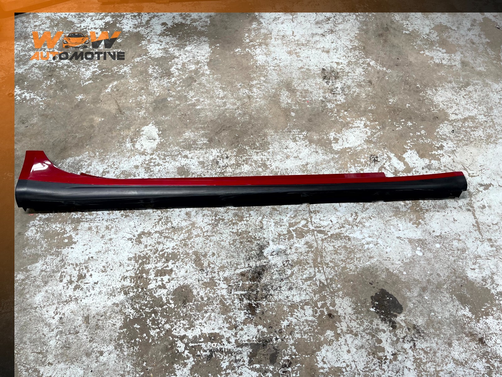 14-20 MASERATI GHIBLI RIGHT SIDE ROCKER PANEL SIDE SKIRT MOLDING RED OEM