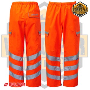Waterproof Over Trousers Rail Spec PULSARÂ® Combat Hi Vis Safety Class 2 PR503 | eBay