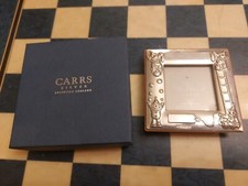 Boxed CARRS 2005 Sterling Silver 925 Christening Picture Frame Photo Size 2"x2"*