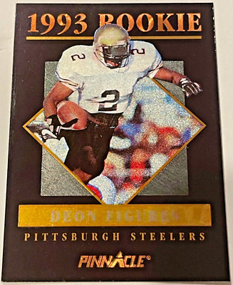 1993 Score Pinnacle Football Rookie Insert DEON FIGURES, Steelers #16 of 25