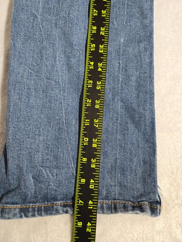 Levis 527 Denim Blue Jeans Mens Size 32 x 32 Straight Distessed Country Western - Imagen 8 de 11