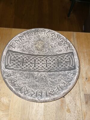 RK Productions Inc. Hand Cast Stone Celtic Bowl 10 1/2''