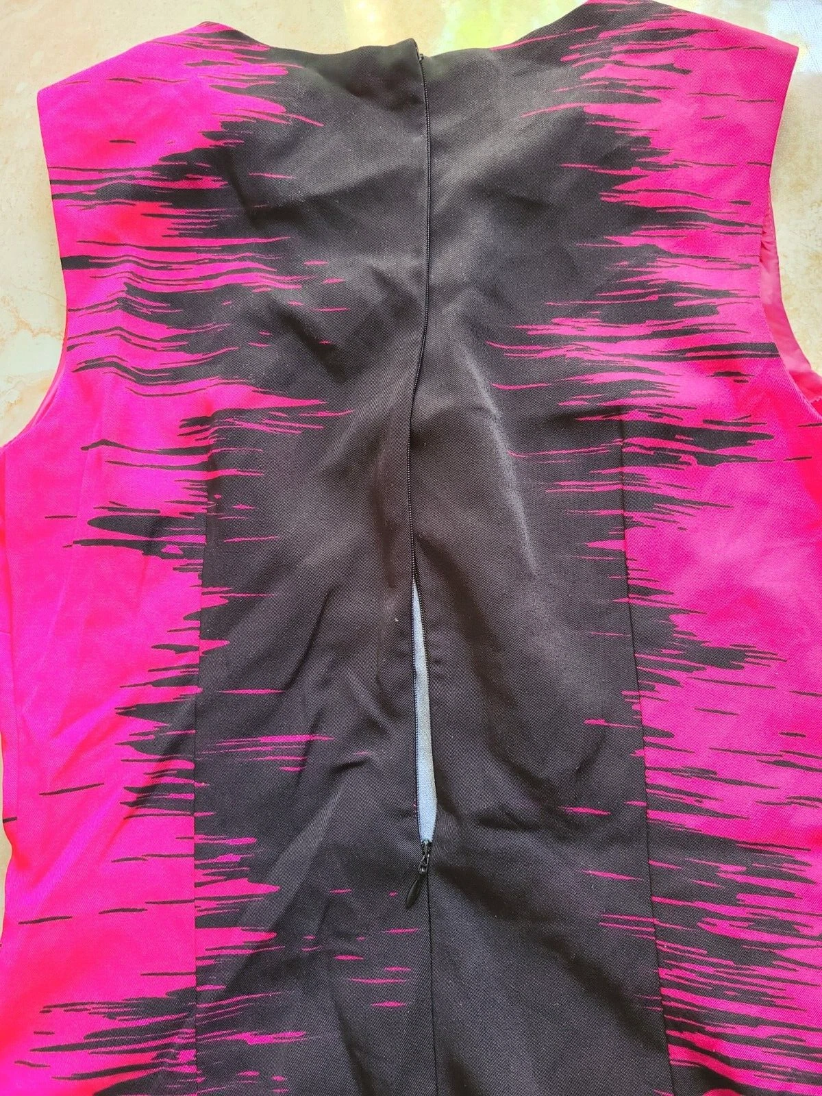 VETEMENTS ILE abito da donna a colori guaina a blocchi nero taglia 8