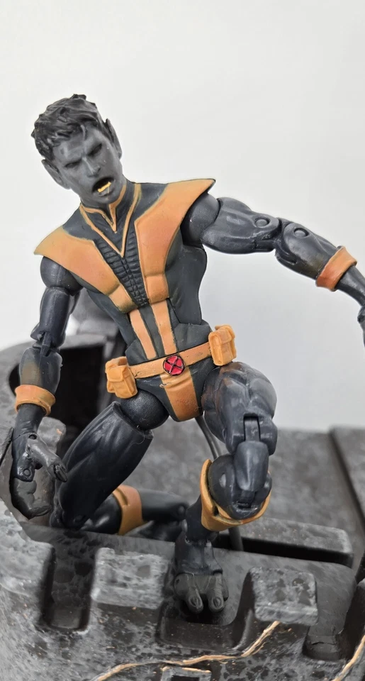 Marvel Legends X-Men Bestia Rastreador Nocturno Ángel Longshot Toybiz Paquete de 4 Foto 4 de 4
