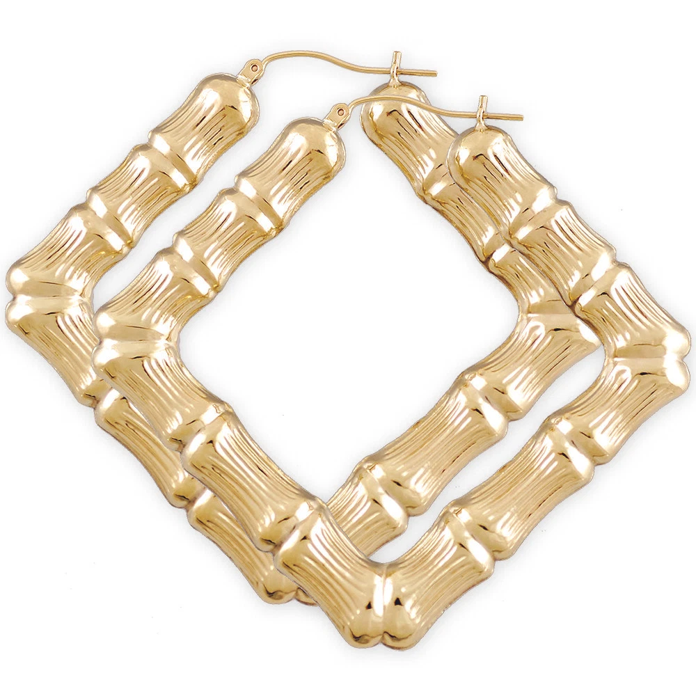 Square door knocker sales earrings