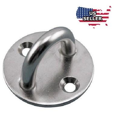 3/16  STAINLESS STEEL MARINE ROUND PAD EYE PLATE FOR BOAT