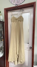 Dessy Gold Long Gown 10