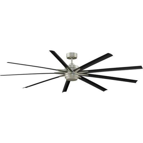 New Fanimation FPD8159BNWBL Brushed Nickel w/ Remote Odyn 84 Outdoor Ceiling Fan - Picture 1 of 2