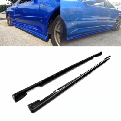 For Nissan GTR R34 Skyline Carbon NSMO-style Side Skirt Extension Addon Bodykits