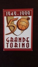 CALCIO Cartolina Logo GRANDE TORINO 50° 1949-1999 Toro granata Scudetto 