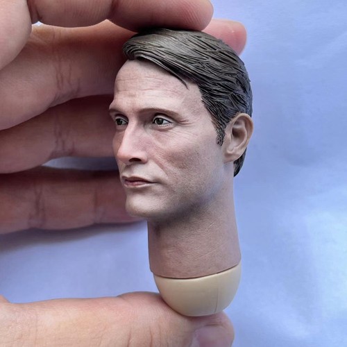 Modellino 1/6 Mads Mikkelsen film scultura testa attore fai da te 12 - Foto 7 di 7