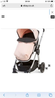 mothercare blush pink travel system