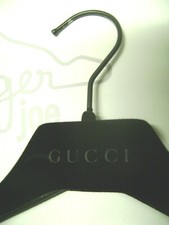GUCCI 15" SHIRT 14.5 PANT SKIRT ADJUST. BLACK VELVET FELT HANGERS MIX SET 18