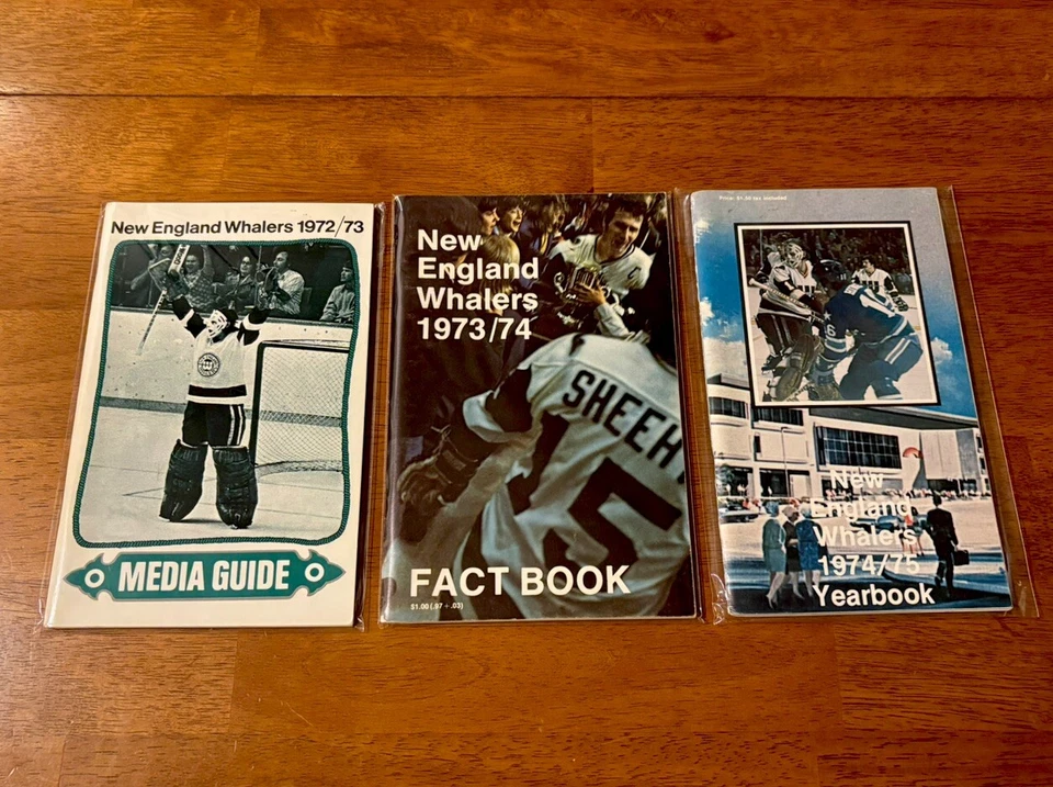 1972-79 Complete New England Whalers WHA Media Guide Lot. Super high end. - Image 4 of 4