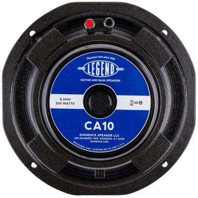 Eminence Legend CA10-8 10'' Bass Guitar Speaker, 200 Watts at 8 Ohms, Black
