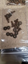 Gilbert Young Erector Set Nuts and Bolts 1930s brass and steel 10 of each