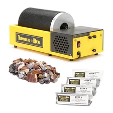 Tumble-Bee Rotary Rock Tumbler | Includes Rock & Polish Kit | Model TB-14, 1X4LB