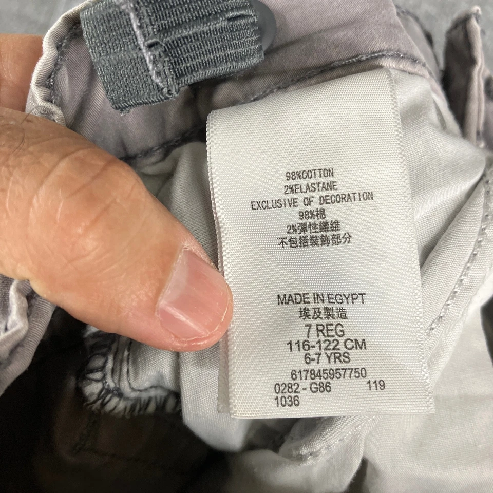 Levi’s Shorts Boys Size 7 Gray Slim Fit Adjustable Waist Casual Summer Cotton - Image 4 of 4