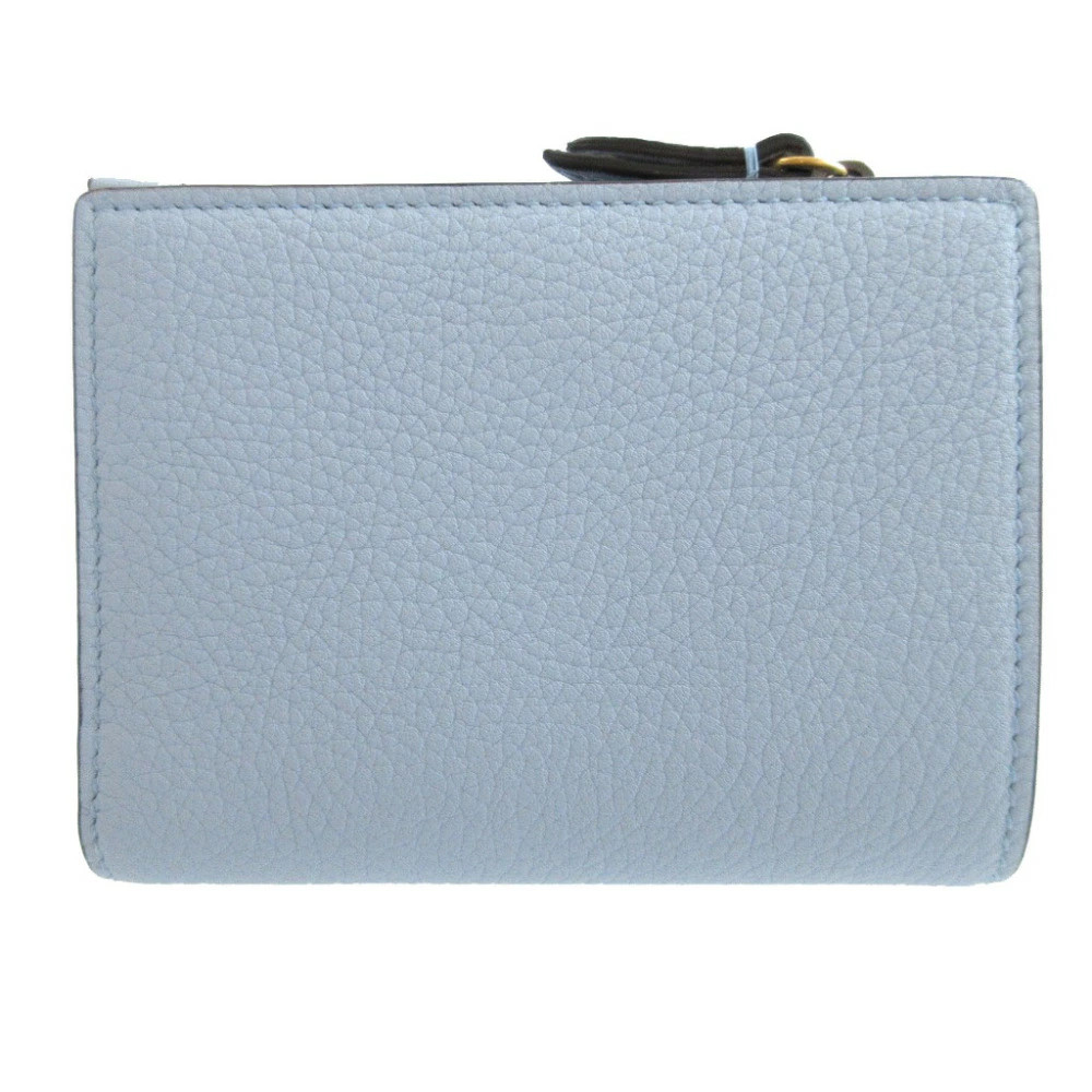 Gucci Python Leather Blue Bifold Wallet Women Unu… - image 3