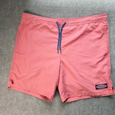 Vineyard Vines Mens Small Pink Solid Chappy Swim Trunks