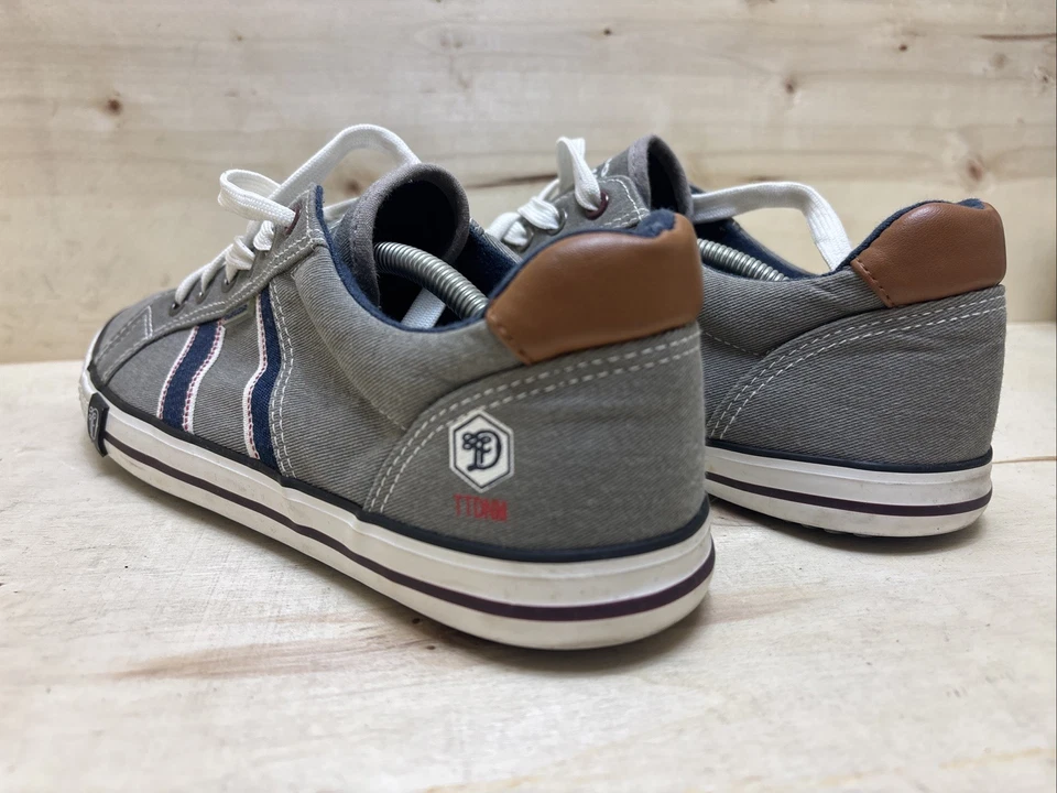 TOM TAILOR DENIM HERRENSCHUHE FREIZEITSCHUHE SNEAKER Gr:43 UK:9 GRAU — 第 3/4 张图片