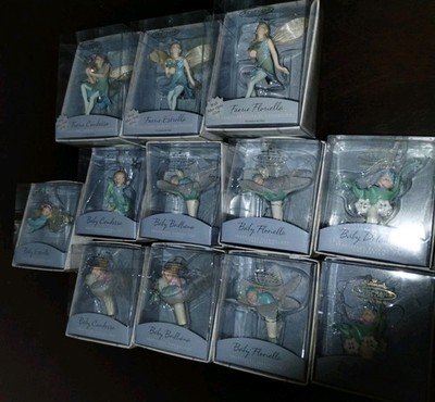 HALLMARK FROSTLIGHT FAERIES FIBER-OPTIC SET OF 12 Fairy ORNAMENTS
