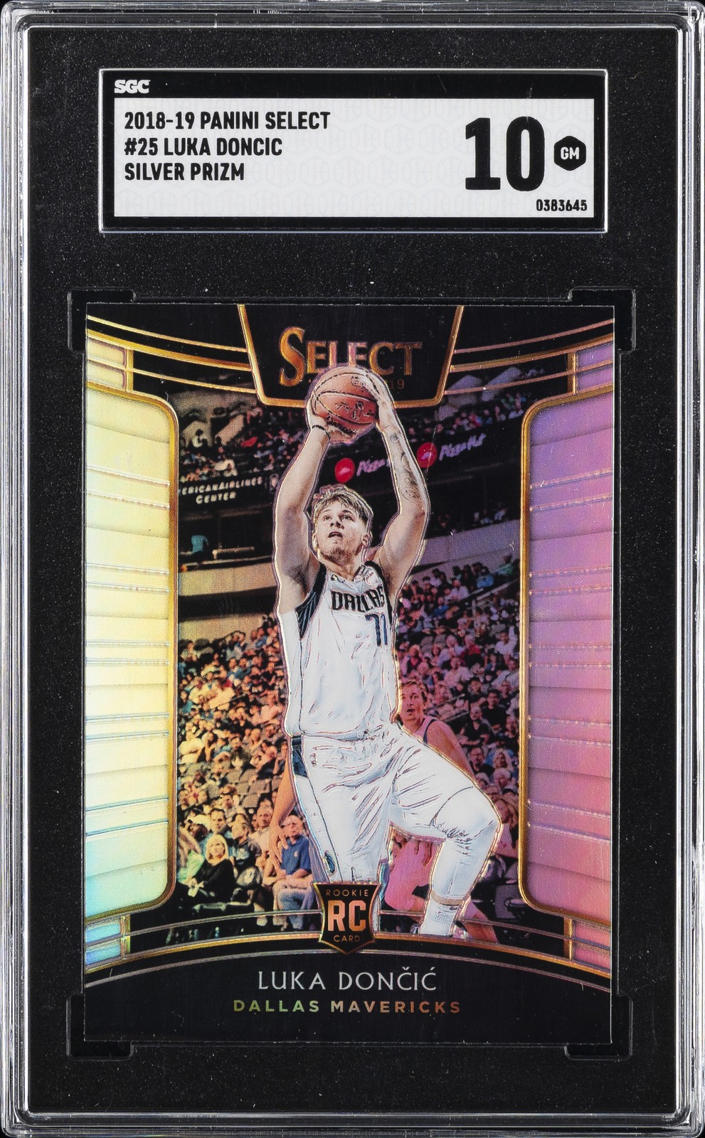 2018-19 PANINI SELECT SILVER PRIZM #25 LUKA DONCIC SGC 10 GM