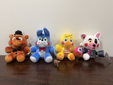 FNAF Five Nights at Freddy's Jazwares Freddy Bonnie Chica Mangle 8" Plush 4-Set