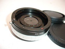 Camera Lens Adapter Ring w Aperture for Canon EOS EF Lens to SONY E mount camera