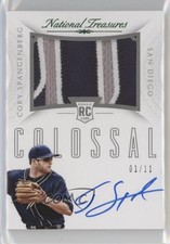 2015 Panini National Treasures Team Logo Prime 1/11 Cory Spangenberg Auto 0q5