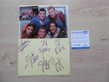 N'Sync "Justin Timberlake" autographs signed 15x21 cm index card ACOA