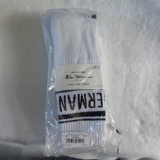 Image of Ben Sherman 3 Pairs Of White sports socks Mens Size 7-11 uk Crew Socks New